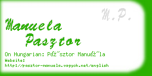 manuela pasztor business card